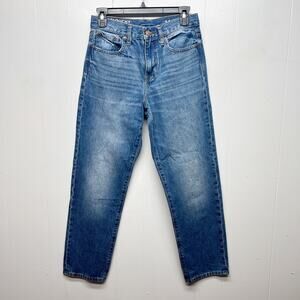 Denim Forum Aritzia Slouchy Boyfriend Jean Women's Size 24 High Rise Medium Wash